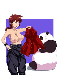 clothing genma_saotome large_breasts modameja panda ranma-chan ranma_1/2 ranma_saotome rule_63 tagme