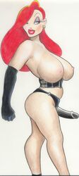 disney drew_jones female female_only human jessica_rabbit nipples solo tagme who_framed_roger_rabbit