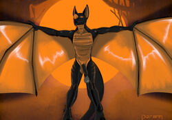 2021 absurd_res anthro balls bat_wings bdsm_suit biped bodily_fluids bodysuit bondage bondage bound breathable_gag chiropteran clothing condom cum digital_media_(artwork) dizrahk_(artist) drooling encasement erection filled_condom gag genital_fluids genitals halloween_2021 hi_res holidays living_sex_toy male mammal membrane_(anatomy) membranous_wings oral penetration penile penis rahkshi rubber rubber_clothing rubber_suit saliva scalie sex sexual_barrier_device shaded skinsuit solo solo_focus spread_wings tight_clothing tubes wearing_condom wings