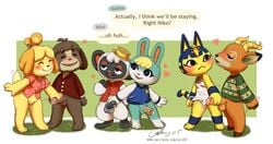 :< ?! ais05 animal_crossing ankha ankha_(animal_crossing) anthro beau_(animal_crossing) blush bodily_fluids bottomless canid canine canis casual cervid clothed clothing cum digby_(animal_crossing) domestic_cat domestic_dog dominant dominant_female dominant_male english_text excited felid feline felis female foreskin genital_fluids genitals group handjob haplorhine happy hat headgear headwear heart hi_res holding_penis incest isabelle_(animal_crossing) lagomorph leporid male male/female male/male mammal manual mind_control monkey niko_(animal_crossing) nintendo opposite_sex_twins orgasm orgasm_face outerwear penis precum primate pussy pussy_juice rabbit sasha_(animal_crossing) tail_motion text video_games