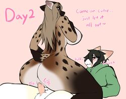 1boy 1girls absurd_res anthro anthro_on_anthro bottomless cali_(nastycalamari) clothed clothing count day_count dominant dominant_female duo erection female female_anthro female_penetrated femboy femboy_on_female femboysub femdom genitals gentle_femdom hi_res interspecies male male/female male_anthro male_penetrating male_penetrating_female malesub meme no_nut_november no_nut_sabotage number ownychan paige_(snapshotstami) penetration penis sex submissive submissive_male teasing testicles topwear vaginal_penetration