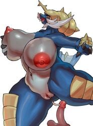 big_breasts cock female huge_breasts no_humans penis pokémon_(species) pokemon pokemon_bw pokemon_only pussy samurott shiroepsilon tagme