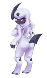 absol anthro anthrofied ass big_breasts breasts ehada female fur genitals hair hi_res nintendo pokémon_(species) pokemon pokemon_(species) pokemorph pussy solo video_games white_body white_fur white_hair