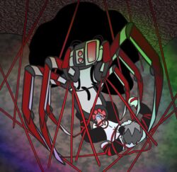 anthro_on_feral arachne arachne_(stn) arachnid big_penis cave cobwebs diference_size dominant_female female_on_top forced giant_spider lord_kross_(artist) mechanical multi_eye naked no_clothes panda pink_penis rei_panda riding riding_penis roblox roblox_avatar roblox_game spider straight straight_sex survive_the_night trapped veiny_penis