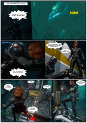 2girls 3d 3d_(artwork) ahe_gao alien black_cat_(marvel) black_widow_(marvel) bodysuit comic domination elmeistro english_text felicia_hardy female forced huge_cock human male maledom marvel marvel's_avengers_(game) monster natasha_romanoff rape red_hair sex_slave smooth_skin speech_bubble spider-man_(series) superhero superheroine symbiote tight_clothing