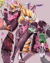 1futa artificial_vagina balls big_breasts big_nipples big_penis blonde_hair blue_eyes bodysuit bunny_ears bunnysuit ciel_(mega_man) clothed clothing cum cum_in_container cum_in_cup ejaculation erect_penis erection fleshlight full-package_futanari fully_clothed futa_focus futanari gokkun human intersex light-skinned_futanari light_skin lube mega_man mega_man_zero milking orgasm pale_skin penis penis_milking solo_focus standing tagme top-down_bottom-up veiny_penis vibrator vibrator_on_penis zakkin_(zakkinman) zakkinman