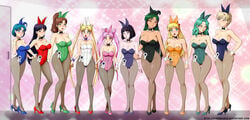 10girls ami_mizuno ass_visible_through_thighs bamboo_shoot_bun bedroom_eyes big_breasts bishoujo_senshi_sailor_moon black_hair blonde_hair blue_eyes blue_hair blush bob_cut breasts brown_hair bunny_ears bunnysuit chibi_usa cleavage clothing double_bun eyelashes eyeshadow fake_animal_ears female female_only green_eyes green_hair hair_bun haruka_tenou height_difference high_heels hime_cut hotaru_tomoe huge_breasts large_breasts lesbian lips lipstick long_hair long_legs looking_at_another looking_at_viewer makeup makoto_kino medium_breasts medium_hair michiru_kaiou minako_aino multiple_girls pantyhose pink_eyes pink_hair pixie_cut ponytail purple_eyes red_eyes rei_hino setsuna_meiou shocked short_hair small_breasts stormfeder take_your_pick tall_female thick_thighs thigh_gap thighs twintails usagi_tsukino voluptuous wavy_hair wide_hips