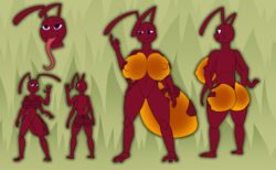 1girls 6_arms absurd_res ant antennae_(anatomy) anthro anthrofied arthropod arthropod_abdomen arthropod_humanoid ass big_ass big_breasts big_butt breasts butt female female_only full_body growth hi_res hips honeypot_ant huge_ass huge_breasts huge_butt humanoid hymenopteran hyper insect_girl insect_humanoid insects large_ass large_breasts large_butt long_tongue mielita model_sheet multi_arm multi_limb nipples pheonixbat proboscis_(anatomy) purple_eyes red_body solo solo_female standing thick thick_ass thick_thighs thighs tongue wide_hips