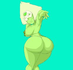 big_ass big_breasts big_butt green_skin nipple_piercing peridot_(steven_universe) rawhell steven_universe