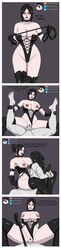 1boy 1girls amaterasu_(smite) amazon_position areolae big_breasts black_hair black_sclera blush bondage breast_feeding breast_sucking breasts breasts_out cameltoe chair comic cowgirl_position creampie cum cum_in_pussy darkus_(theobscureone) deity dominatrix fangs female female_on_top femdom gloves goddess goth goth_milf goth_mommy halloween husband_and_wife japanese_mythology lactation large_breasts large_penis latex leash lipstick male mature_female milf mommy_kink muscles muscular muscular_male nipples pale_skin penis ponytail pov pussy red_eyes saliva smite submissive submissive_male theobscureone thighhighs tied_hair tied_up vagina vaginal_penetration vampire vampiress_amaterasu whip