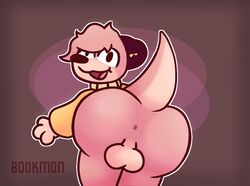 anthro anus ass balls clothed clothing digital_drawing_(artwork) digital_media_(artwork) fur genitals hair lutrine male male_only mammal mustelid nude open_mouth shaded simple_background smile solo tunemon