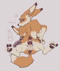 animal_genitalia animal_penis animal_vulva anishu_(shugowah) anthro anus ass balls blizzard_entertainment blush bodily_fluids brother brother_and_sister canid canine canine_genitalia canine_penis canine_vulva cowgirl_position cum cum_inside curling_toes dialogue duo feet female fennec_fox fox from_front_position genital_fluids genitals hand_holding hands_on_hips hi_res incest internal knot knotting male male/female mammal on_bottom on_top orgasm pawpads paws penis prosthetic prosthetic_arm prosthetic_limb raised_tail sex shugowah shugowah_(character) sibling sister tail text true_fox vulpera warcraft