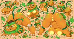 absurd_res anthro anthrofied anus areola ass ass_up breasts female food fruit genitals hi_res jack-o'-lantern jack-o'_pose nipples non-mammal_breasts nude plant pose pumpkin pumpkin_head pussy suddenhack