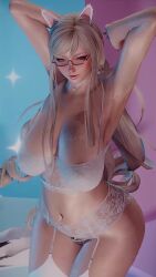 3d 9:16 animated fox_girl glasses huge_ass lingerie me!me!me! me!me!me!_dance mp4 no_sound seirne shorter_than_10_seconds skyrim solo tagme the_elder_scrolls vertical_video video