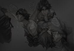 2boys 2d_(artwork) arcane arcane_jayce arcane_viktor big_penis blowjob blowjob_face clothed_sex clothing cum_on_face degradation eye_contact fucking gay gay_male gay_sex hairy_male jayce jayce_talis league_of_legends licking_penis netcrow98 open_mouth oral_sex peeing penis piss_drinking pissing_in_mouth rough_sex sucking_balls sucking_penis twink urine watersports yaoi