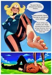 ai_generated barefoot blonde_female blonde_hair boruto:_naruto_next_generations breasts cleavage cyborg defeated_hero delta_(boruto) dominant dominant_female domination dominatrix enslaved feet femdom foot_fetish foot_gagging foot_on_mouth foot_slave foot_suck forehead_mark gagging green_dress hokage leggings looking_down low-angle_view male_slave naruto naruto_(series) painted_toenails pink_eyes slave smirk standing_on_one_leg standing_on_person stepped_on stepping_on_chest stepping_on_person sweat sweatdrop sweaty sweaty_feet toes trample trampled trampling uzumaki_naruto verbal_degradation verbal_domination victorious_villainess villainess