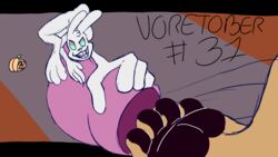 16:9 54321awesome anthro breasts cock_vore feet female food fruit genitals hi_res lagomorph leporid mammal pads_(disambiguation) pawpads penile penis plant pumpkin rabbit smaller_pred soles toes vacuum_penis vore wide-screen