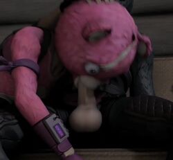 3d animal_costume animated balls costume cuddle_team_leader deep_throat deepthroat fellatio fellatio_through_mask fortnite hand large_penis meatroza mp4 no_gag_reflex on_side oral oral_sex pink_fur snuggs_(fortnite) sound sucking tagme throat_fuck throat_noise video