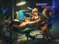 2021 4:3 african_wild_dog amazing_background anthro armor athletic black_penis blonde_hair blue_eyes bookshelf bottomwear bound bow_ribbon brainwashing breasts cable canid canine chair cleavage clipboard clothed clothing computer computer_monitor computer_mouse crop_top detailed_background dialogue dominant dominant_female drone dronification duo english_text faceless_character faceless_male fari_paredes felid female female_dominating_male femdom footwear forced fur fur_pattern furniture fuzzy_tail genitals hair hand_on_penis handjob headgear headgear_only helmet helmet_only hi_res high_heeled_sandals high_heels horror_(theme) intelligence_loss keyboard laboratory larger_male male male/female mammal microsoft microsoft_windows mind_control miniskirt monitor mostly_nude multicolored_body multicolored_fur office_chair orange_body orange_fur painting_(artwork) pantherine penetrable_sex_toy penile penis post-it_note rape reprogramming restrained restraints round_ears sandals savrasova screwdriver sex sex_toy shaking shirt size_difference skirt small_waist smaller_female smile submissive submissive_male text thick_thighs tiger tools topwear traditional_media_(artwork) trembling twitching user_interface wide_hips windows_xp wire wrench