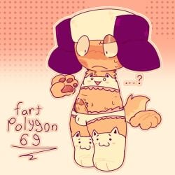 bambeez blush cat_outfit confused confusion dave_and_bambi_mod erection fartpolygon69_(artist) fluffy genital_fluids hat panties paws popcorn_mod precum russian socks sweat tagme tail throbbing_penis watermark