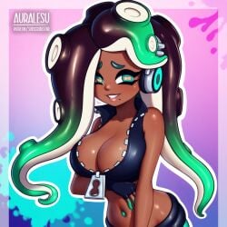 1girls ai_generated artist_logo artist_name artist_website auralesu big_zipper dark-skinned_female digital_media_(artwork) headgear headwear hi_res high_resolution highres marina_(splatoon) octoling octoling_girl patreon_username self_upload splatoon splatoon_(series) splatoon_2 subscribestar_username tagme zipper zipper_pull_tab