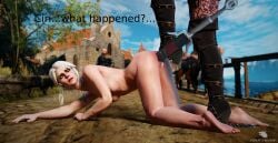 3d anal anal_object_insertion ciri fenrir'srevenge forced_exposure lost_clothes phillip_strenger public_exposure public_humiliation public_nudity ruined_reputation the_witcher_(series) the_witcher_3:_wild_hunt yennefer