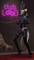 2021 3d_(artwork) 9:16 anthro biped bit_gag blinders bondage boots bound breasts chastity_belt chastity_device clothed clothing club_(disambiguation) collar digital_media_(artwork) disembodied_tail equid equine feathers female female_chastity fluffy fluffy_tail footwear fur gag gagged hair halter handwear harness harness_bit_gag harness_gag head_harness hi_res hoof_boots hoof_gloves hoof_mitts horse joey_(sentharn) kinktober lead leads leather leather_cuffs looking_at_viewer mammal muzzle_(object) petplay plume pony ponyplay public restrained roleplay rubber rubber_clothing rubber_suit sentharn sex_toy show solo submissive trot unchastity vibrator_on_penis