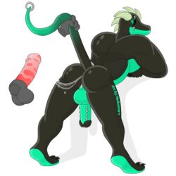 1:1 after_sex alpha_channel anal anthro ass balls bodily_fluids claws cum cum_inside duo gay genital_fluids genitals horn jack_dragon_(character) male male/male muscular notkastar penis piercing signature solo_focus