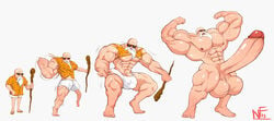 abs biceps bodybuilder dragon_ball dragon_ball_z hyper hyper_balls hyper_genitalia hyper_muscles hyper_penis hyper_testicles male male_focus male_only master_roshi muscle muscles muscular muscular_arms muscular_ass muscular_back muscular_legs muscular_male muscular_thighs neofake12 nf12 nipples pecs solo solo_male veins veiny_penis