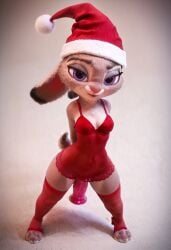 ai_generated christmas dildo judy_hopps lingerie