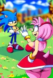 1boy 1boy1girl 1girls ai_generated amy_rose ass ass big_butt female furry furry_female hedgehog huge_ass male/female mullon novelai panties sega sonic_(series) sonic_the_hedgehog sonic_the_hedgehog_(series)