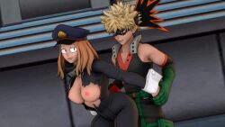 1boy 1boy1girl 1girls 3d bakugou_katsuki blonde_female blonde_hair boots breasts breasts_out camie_utsushimi clothed_male clothed_sex devilscry doggy_style female hat hero_outfit_(mha) katsuki_bakugou large_breasts male my_hero_academia nipples open_clothes penetration penis_in_pussy pink_nipples sex shiketsu_high_school_cap spiky_hair straight straight_sex tagme tight_clothing unzipped_bodysuit utsushimi_camie vaginal_penetration vaginal_sex video zipper_down