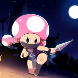 ai_generated mario_(series) ninja novelai toadette