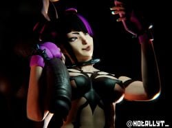 3d 3d_(artwork) big_penis capcom cock_worship dark-skinned_futanari dark_skin futanari huge_penis interracial juri_han notrllyt nude_futanari penis penis_awe penis_close_to_face penis_grab selfie selfie_with_penis street_fighter street_fighter_6 uncensored