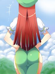 ass ass china_dress chinese_clothes dress dress_inside_ass female hong_meiling tamuhi touhou