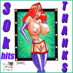 disney female female_only human jessica_rabbit nipples pussy solo tagme who_framed_roger_rabbit zeus(artist)