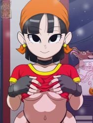 aged_up dragon_ball dragon_ball_gt kae-est_art pan_(dragon_ball) showing_breasts tagme video