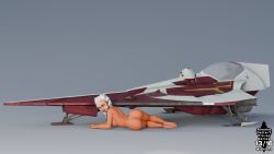 1girls 3d ahsoka_tano alien ass asshole astromech_droid breasts clone_wars completely_nude completely_nude_female dc15-a feet female female_only fully_nude jedi jedi_padawan laying_down laying_on_ground looking_at_viewer looking_back naked on_floor orange_body orange_skin pinup pinup_(style) pinup_girls pinup_pose pussy simple_background soles solo spacecraft spaceship star_wars the_clone_wars:_season_one togruta