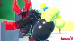 1boy 1girls big_breasts big_penis forsaken_(roblox) guest_666_(forsaken) monster_fucker noob_(forsaken) noob_(roblox) norarr34 tagme video