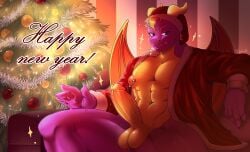 balls boner christmas christmas_tree cock dick furry holidays horns nsfw penis piercing purple spyro spyro_the_dragon suit tvmob1 violet wings