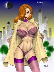 deacon_black disney female female_only human jessica_rabbit nipples solo tagme who_framed_roger_rabbit