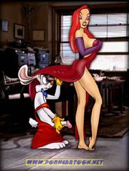 1anthro 1girls canon_couple disney female human jessica_rabbit male married_couple penis porncartoon roger_rabbit straight tagme who_framed_roger_rabbit