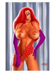 deacon_black disney female female_only human jessica_rabbit nipples solo tagme who_framed_roger_rabbit