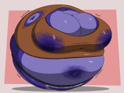 bbw big_breasts blueberry_inflation breasts cleavage female furry huge_breasts inflation lactating lactation lactation_through_clothes lj_caffie overweight tagme thick_thighs wide_hips