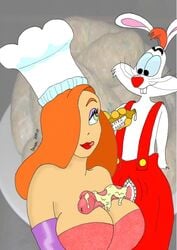 bungakawa2000 disney female human jessica_rabbit male penis roger_rabbit straight who_framed_roger_rabbit