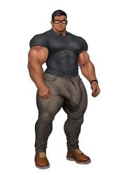 abs bara biceps big_cock big_muscles big_pecs big_penis black_hair blush bodybuilder bulge censored chest_hair flaccid gay hairy_chest hairy_thighs heavy_balls high_resolution highres huge_cock kuromine_hiraya large_balls large_cock large_penis large_testicles leg_hair male male_only massive_balls massive_cock massive_penis movement_lines muscle muscles muscular muscular_back muscular_male muscular_thighs nipple_hair nipples pecs penis pubic_hair solo solo_male sweating swinging_balls tan_skin thick_thighs veins veiny_muscles yuatari