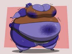 bbw big_breasts blueberry_inflation breasts cleavage female furry huge_breasts inflation lactating lactation lactation_through_clothes lj_caffie overweight tagme thick_thighs wide_hips