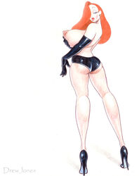 ass disney drew_jones female female_only human jessica_rabbit nipples solo who_framed_roger_rabbit