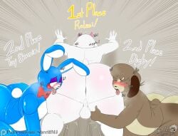 2026 after_anal after_oral after_rimming anal animal_crossing animatronic anthro anus ass backsack balls big_ass big_butt blue_body blush bodily_fluids bovid bow_tie breath brown_background brown_body brown_fur canid canine canis caprine deltarune dialogue digby_(animal_crossing) digital_media_(artwork) domestic_dog fat_ass femboy five_nights_at_freddy's five_nights_at_freddy's_2 fur furry furry_only gay genitals goat group hi_res huge_ass huge_butt lagomorph leg_grab leporid machine male male/male male_rimming_male mammal masterj291 nintendo oral panting patreon rabbit ralsei rimming robot saliva scottgames sex simple_background spit thick_thighs tongue tongue_out toy_bonnie_(fnaf) trio undertale_(series) white_body white_fur