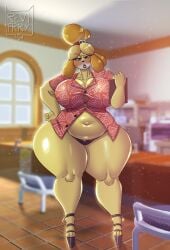 angry angry_expression angry_face animal_crossing anthro anthro_female anthrofied background big_breasts big_hips big_thighs boobs_bigger_than_head boobs_pressed breast_press breasts breasts_bigger_than_head chubby chubby_anthro chubby_female clothed clothing curvaceous curvaceous_female curvy curvy_female curvy_figure curvy_hips female female_anthro female_focus female_only focus focus_on_thighs hand_on_hip high_heels high_resolution highres hips huge_boobs huge_breasts huge_hips huge_thighs huge_thights isabelle_(animal_crossing) lips lipstick looking_at_viewer marriage_ring married married_couple married_female married_woman nintendo panties platform_heels revifrry tagme tagme_(artist) thighs tits_bigger_than_head tits_focus video_game video_game_character video_games voluptuous voluptuous_anthro voluptuous_titties woman_focus woman_only woman_solo